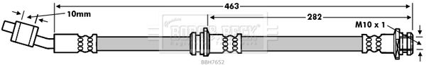 BORG & BECK Тормозной шланг BBH7652